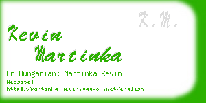 kevin martinka business card